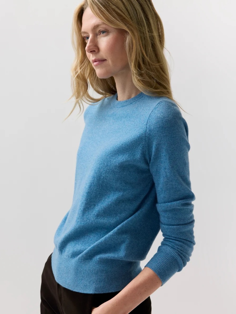 BURBERRY TEAL CASHMERE SWEATER